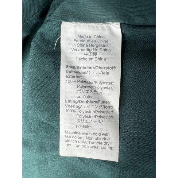 Madewell Womens Pintuck Green Floral Long Sleeve Dress Size 10 - Picture 4 of 15